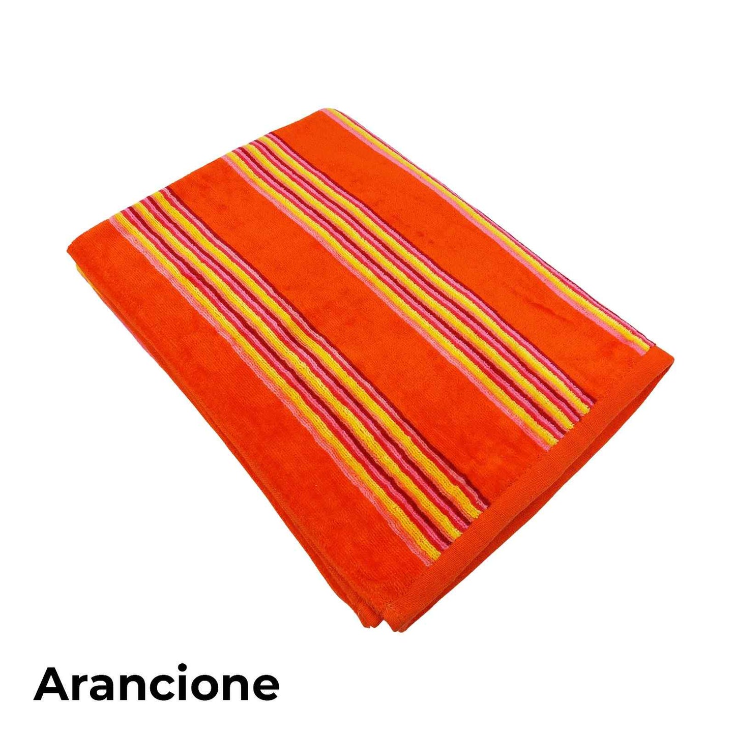 Telo Mare in Spugna Velour 100% Cotone Vari Colori