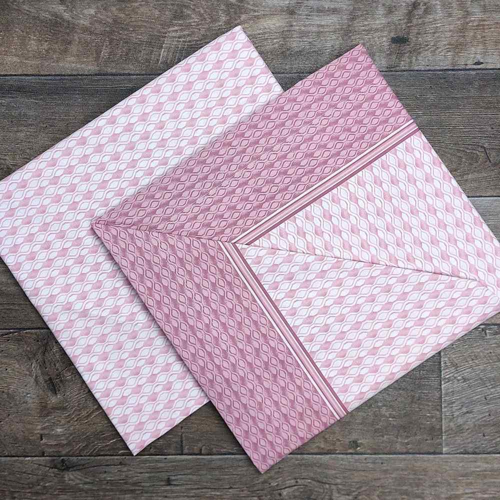 Completo lenzuola in Cotone dimensioni varie - M158 (Rosa)