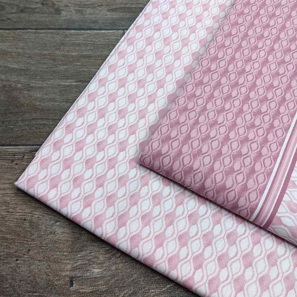 Completo lenzuola in Cotone dimensioni varie - M158 (Rosa)