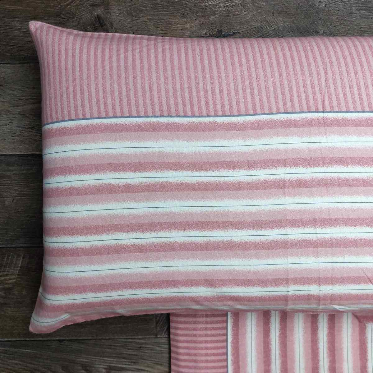 Completo Lenzuola in Flanella Matrimoniale - F100 (Rosa)