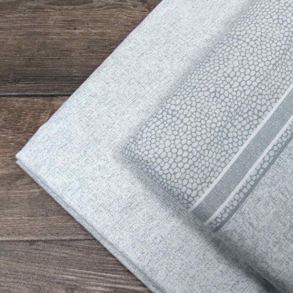 Completo Lenzuola in Flanella Matrimoniale - F118 (Grigio)