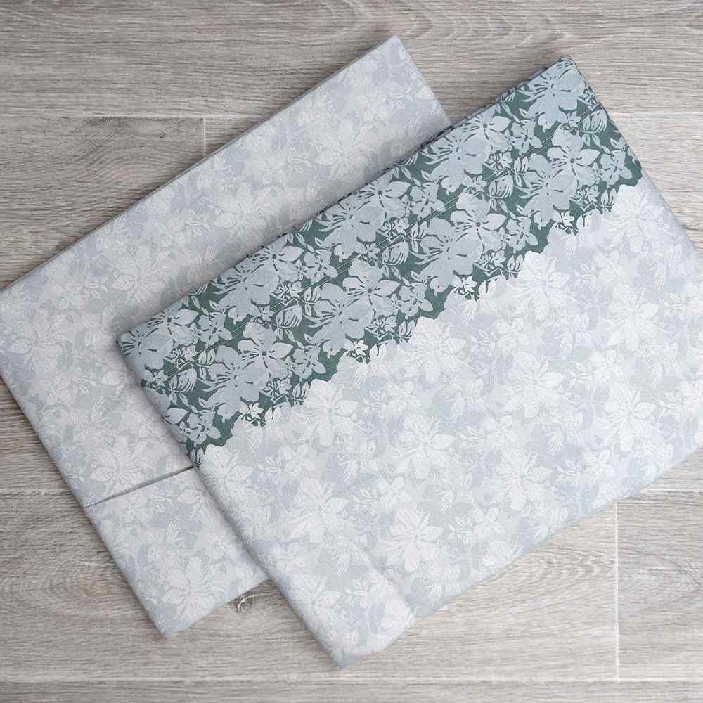 Completo Lenzuola in Flanella Matrimoniale - F111 (Grigio)