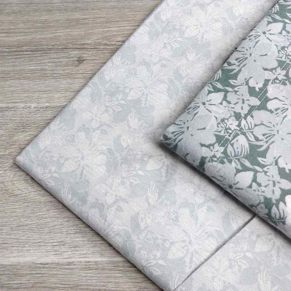 Completo Lenzuola in Flanella Matrimoniale - F111 (Grigio)