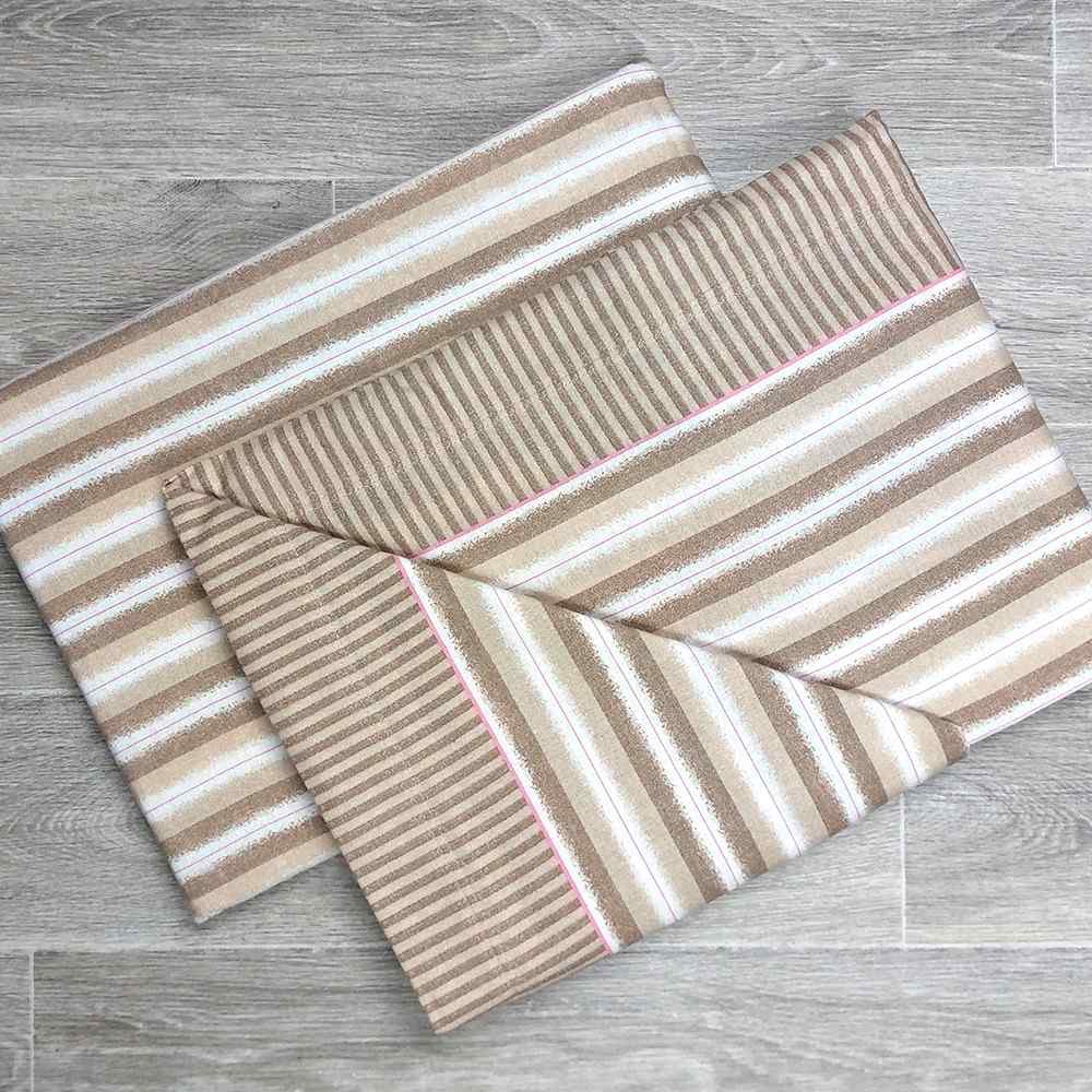Completo Lenzuola in Flanella Matrimoniale - F100 (Beige)