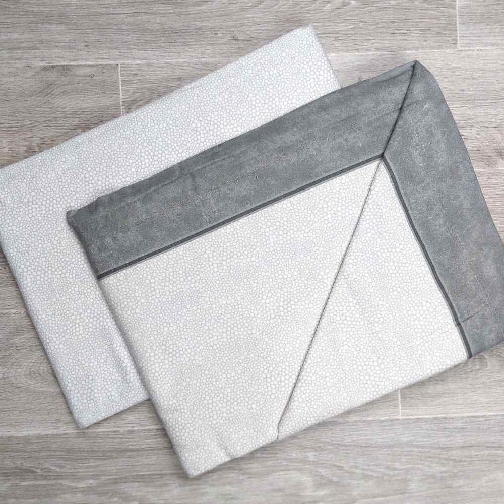 Completo Lenzuola in Flanella Matrimoniale - F102 (Grigio)