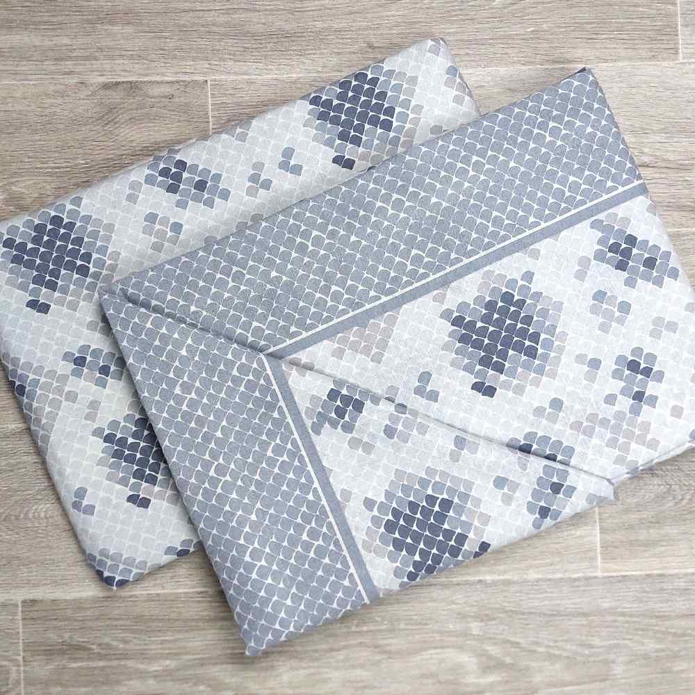 Completo Lenzuola in Flanella dimensioni varie - F116 (Grigio)