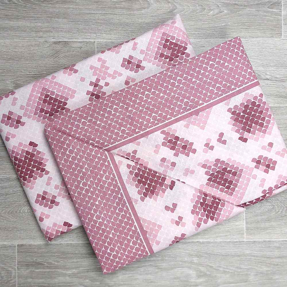 Completo Lenzuola in Flanella dimensioni varie - F116 (Rosa)
