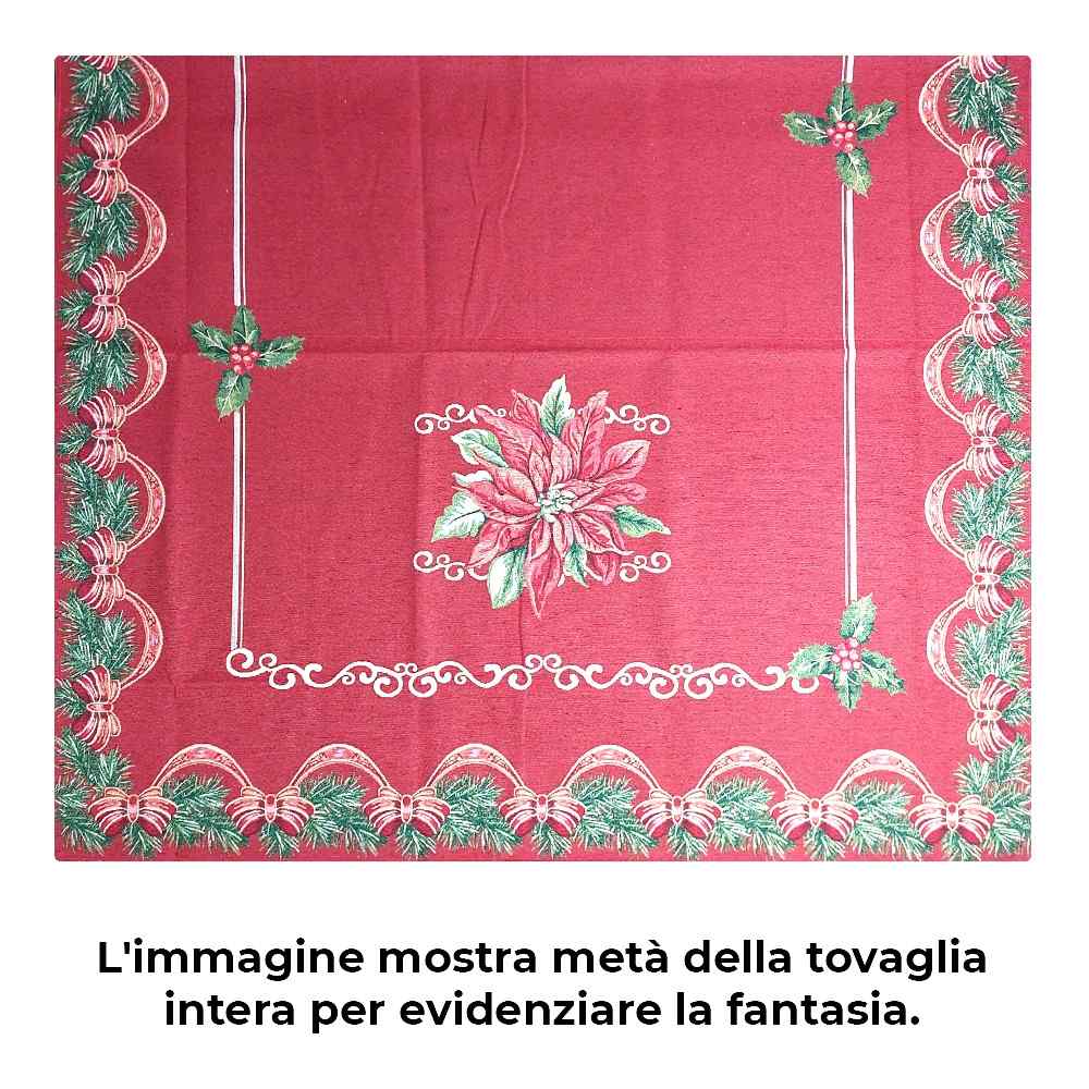 Tovaglia Natalizia in tessuto Gobelin Piazzato - Stella