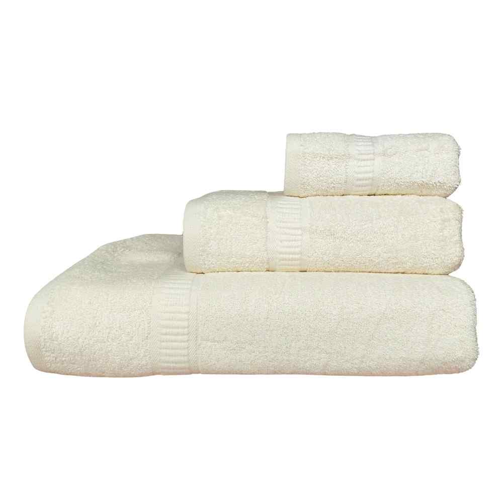 Set Asciugamani 3 Pezzi (Viso + Ospite + Telo) in Spugna 560gr - Nuvola