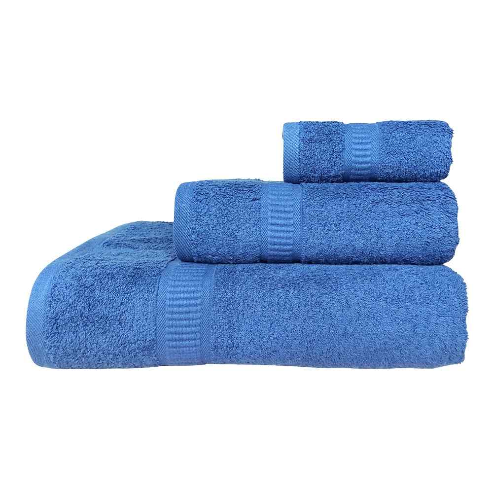 Set Asciugamani 3 Pezzi (Viso + Ospite + Telo) in Spugna 560gr - Nuvola
