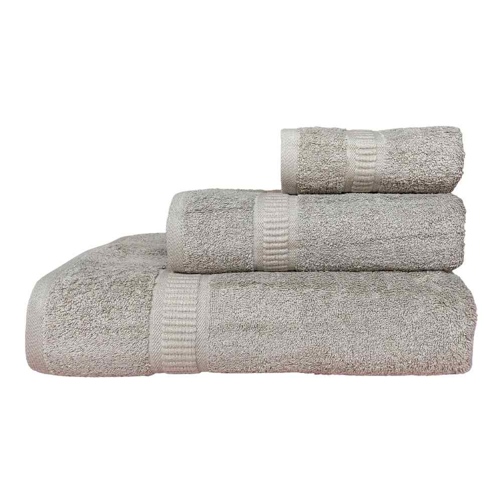Set Asciugamani 3 Pezzi (Viso + Ospite + Telo) in Spugna 560gr - Nuvola