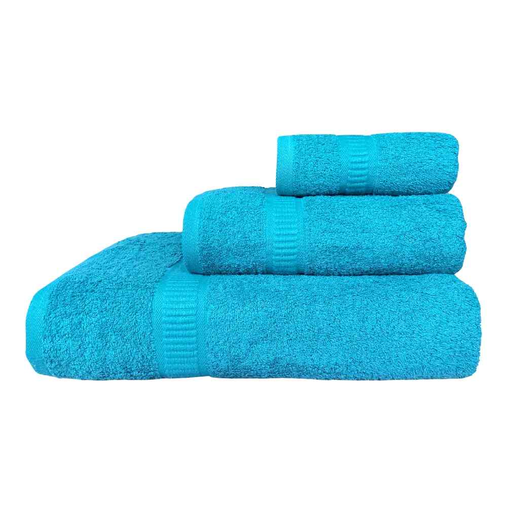 Set Asciugamani 3 Pezzi (Viso + Ospite + Telo) in Spugna 560gr - Nuvola
