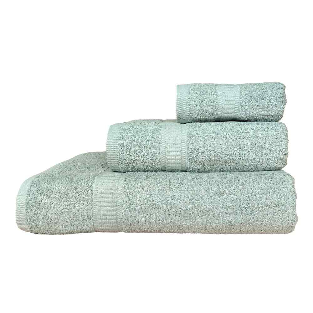 Set Asciugamani 3 Pezzi (Viso + Ospite + Telo) in Spugna 560gr - Nuvola